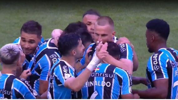 Grêmio vence o Atlético-GO no Brasileiro (foto: Reprodução)