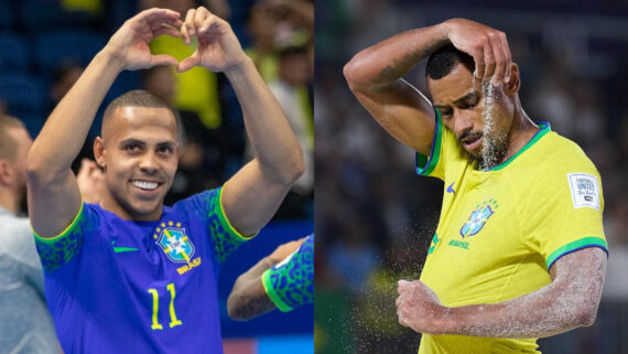 Jogadores da Seleção Brasileira (foto: Leto Ribas/CBF e Divulgação / Fifa)