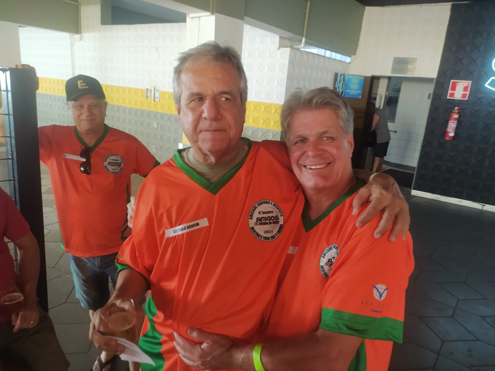 Paulinho Bonfim e Jackson, campeões mundiais de futsal em 1982 - (foto: Ivan Drummond/No Attack)