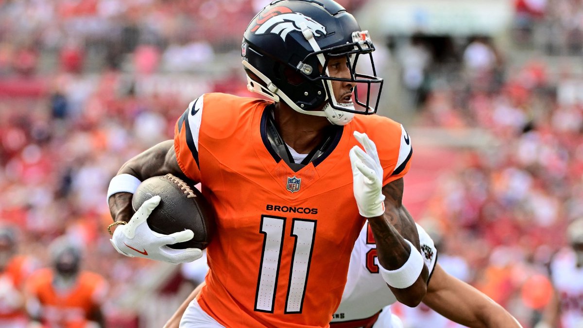 Josh Reynolds em ação pelo Denver Broncos na NFL (foto: AFP)
