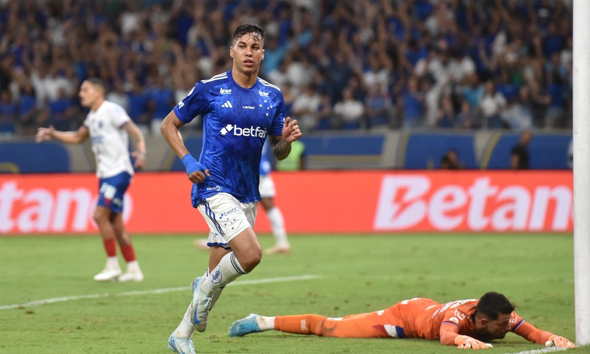 Kaio Jorge teve gol anulado em Cruzeiro x Bahia (foto: Ramon Lisboa/EM D.A Press)