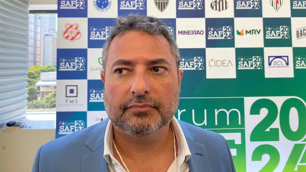 Alexandre Mattos, CEO do Cruzeiro, durante evento Fórum SAF (foto: Rafael Cyrne/EM/D.A Press)