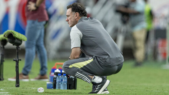 Gabriel Milito, técnico do Atlético (foto: Pedro Souza/Atlético)