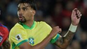 Lucas Paquetá durante jogo do Brasil contra o Chile nas Eliminatórias (foto: Rodrigo Arangua/AFP)