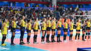 Jogadoras de vôlei do Praia Clube (foto: Fábio Tavares)