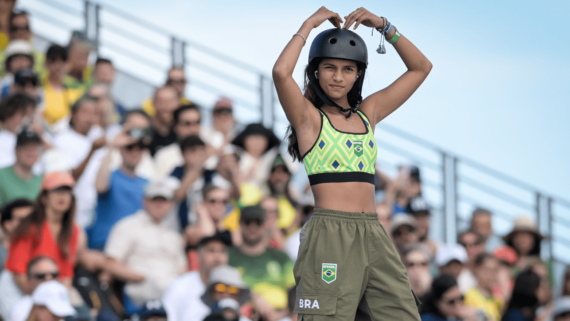 Rayssa Leal, skatista brasileira (foto: Leandro Couri/EM/D.A Press)