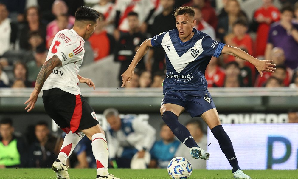 River Plate empatou com o Vélez, líder do Argentino (foto: ALEJANDRO PAGNI / AFP)