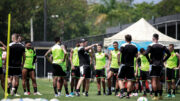 Treino do Vasco no Rio de Janeiro, neste sábado (12/10) (foto: Matheus Lima/Vasco)