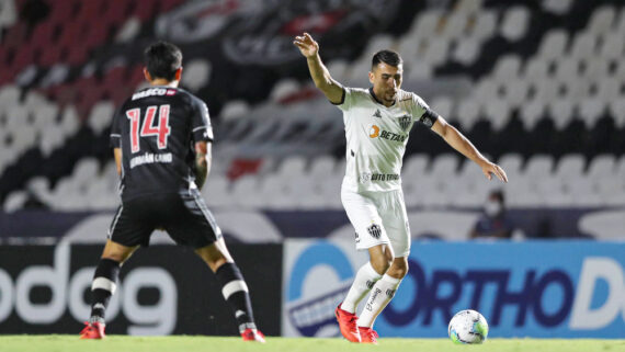 Junior Alonso em ação pelo Atlético diante do Vasco, em duelo do Campeonato Brasileiro de 2020 (foto: Pedro Souza/Atlético)