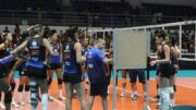 Jogadoras de vôlei do Minas durante treinamento (foto: Alexandre Guzanshe/EM/D.A Press)