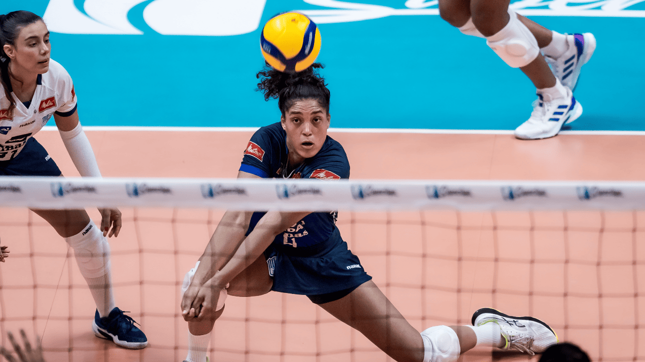 Celeste Plak, ponteira do Minas (foto: Hedgard Moraes/Minas Tênis Clube)