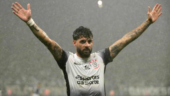 Yuri Alberto, atacante do Corinthians (foto: NELSON ALMEIDA/AFP)