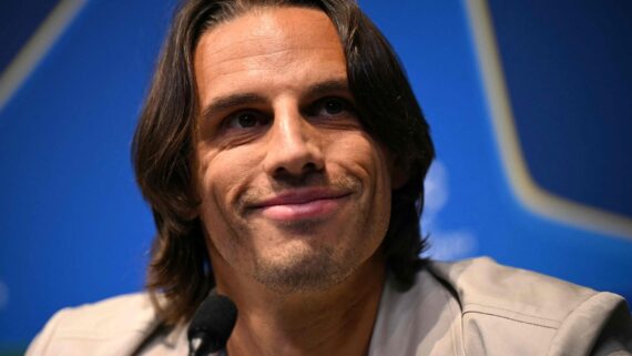 Yann Sommer durante conferência de imprensa (foto: Oli Scarff/AFP)