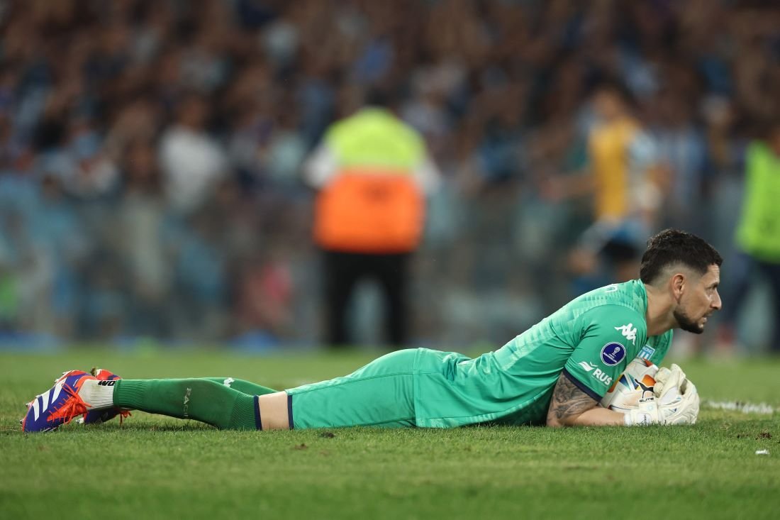 Gabriel Arias, goleiro do Racing (foto: ALEJANDRO PAGNI / AFP)