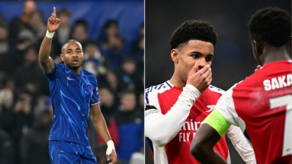 Chelsea e Arsenal se enfrentam neste domingo (10/11) pelo Campeonato Inglês (foto: Glyn Kirk/AFP e Marco Bertorello/AFP)