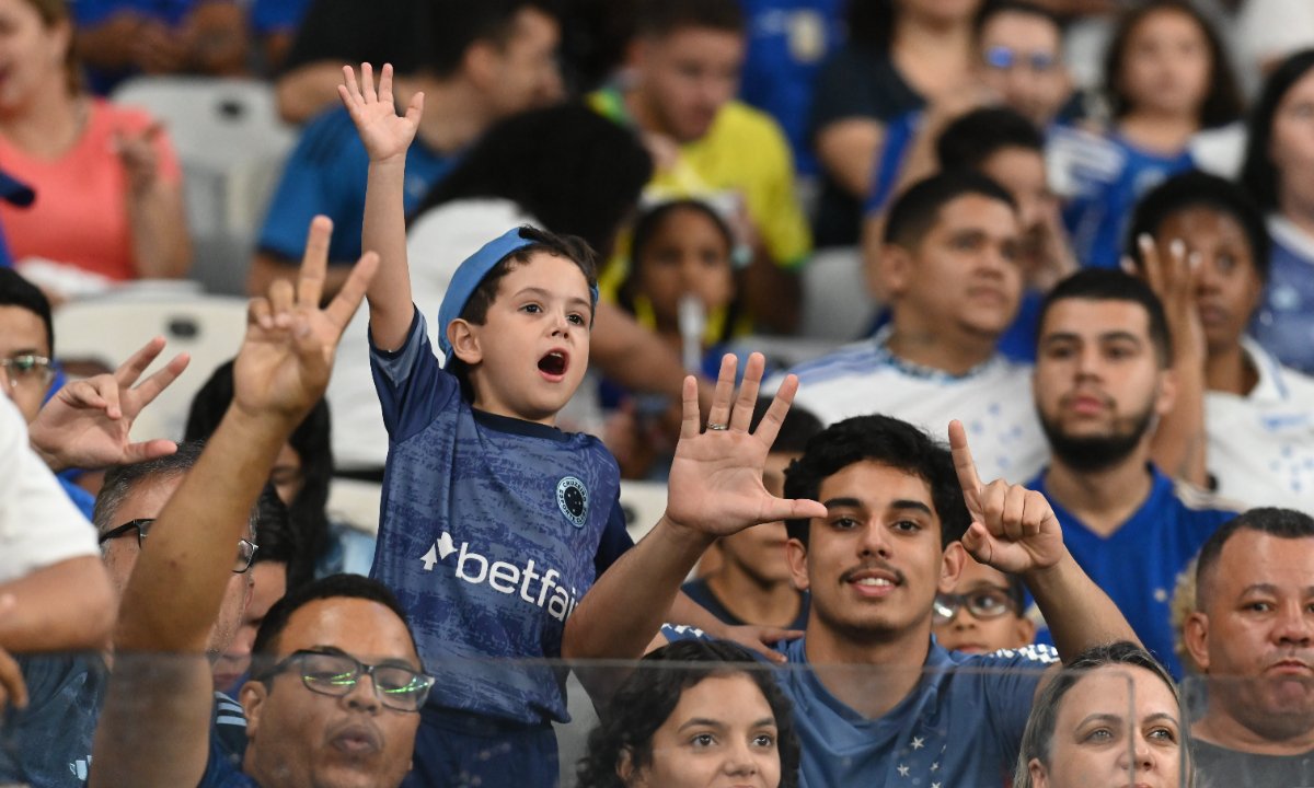 Torcida do Cruzeiro no Mineirão contra o Criciúma (foto: Ramon Lisboa/EM/D.A.Press)