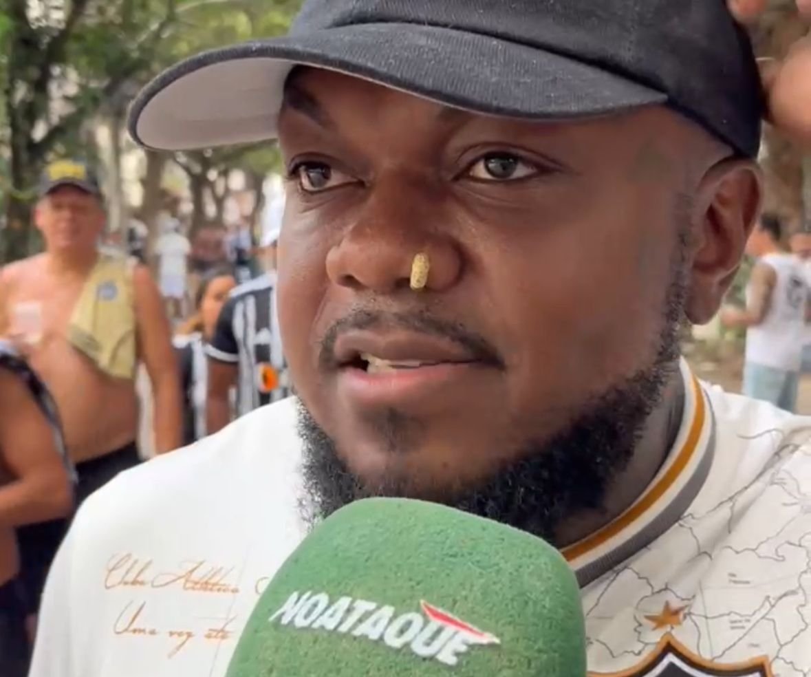 Djonga, rapper e torcedor do Atlético (foto: Lucas Bretas/No Ataque)