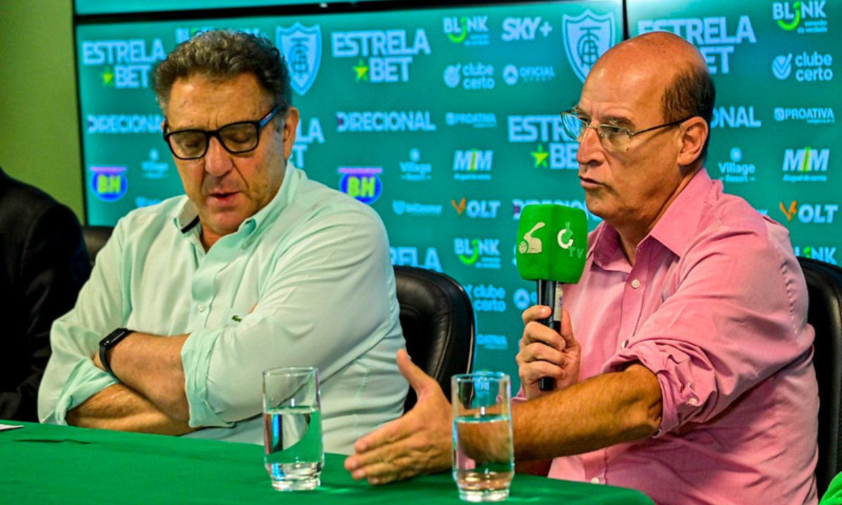 Entrevista na sede do América (foto: Mourão Panda/América)