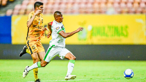 América em jogo com o Amazonas pela 35ª rodada da Série B (foto: Mourão Panda/América)