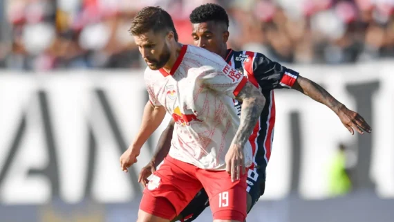 Bragantino e São Paulo empataram por 1 a 1 (foto: Ari Ferreira/Red Bull Bragantino)