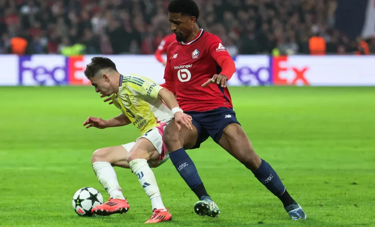Lille e Juventus empataram por 1 a 1 (foto: FRANCOIS LO PRESTI/AFP)