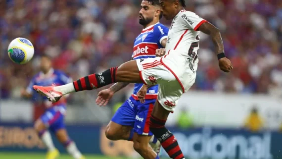 Fortaleza e Flamengo empataram por 0 a 0 (foto: Gilvan de Souza / CRF)