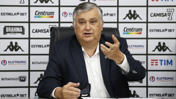 Durcésio Mello, presidente do Botafogo (foto: Vítor Silva/Botafogo)