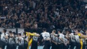 Jogadores do Corinthians na Neo Química Arena (foto: Rodrigo Coca/Agência Corinthians)