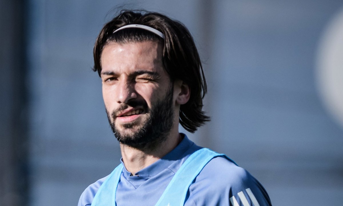 Lautaro Díaz em treino do Cruzeiro (foto: Gustavo Aleixo/Cruzeiro)