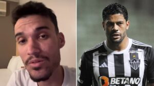 Influenciador atleticano recebeu ajuda de Hulk, atacante do Atlético, em Buenos Aires - Crédito: 