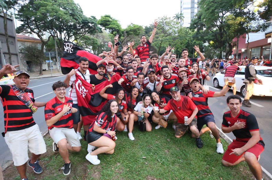 Torcedores do Flamengo (foto: Marcos Vieira/EM/D.A Press)