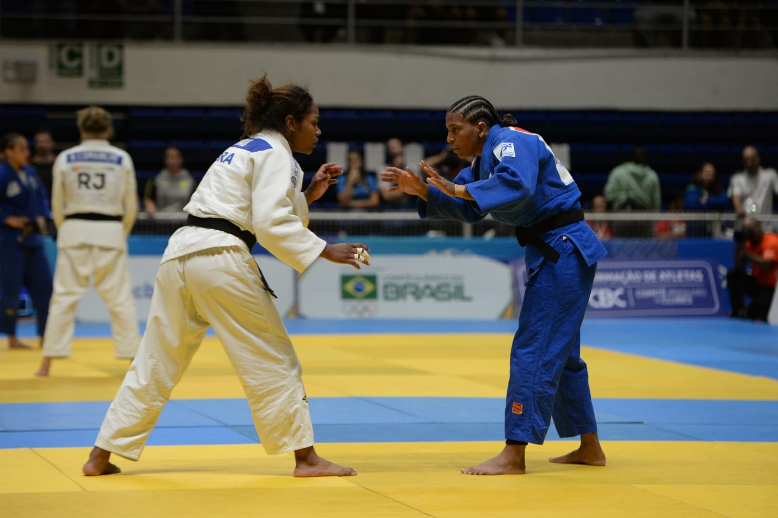 Rafaela Silva foi medalhista no Rio 2016 e Paris 2024 (foto: Túlio Santos/EM/D.A.Press)