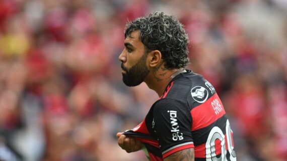 Gabigol, atacante do Flamengo (foto: Alexandre Guzanshe/EM D.A Press)