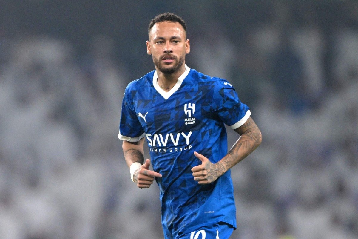 Neymar em campo pelo Al Hilal (foto: AFP)