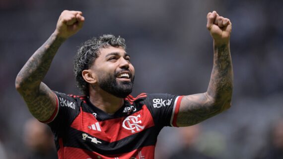 Gabigol, jogador do Flamengo (foto: Douglas Magno/AFP)