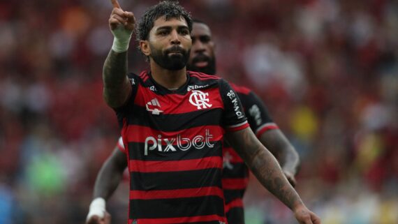 Gabigol, jogador do Flamengo (foto: WAGNER MEIER/AFP)