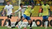 Lance de Brasil x Uruguai pelas Eliminatórias (foto: NELSON ALMEIDA / AFP)