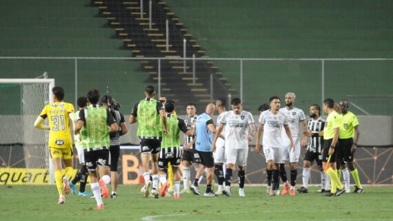 Lance de Atlético x Botafogo (foto: Alexandre Guzanshe/EM/DA.Press)