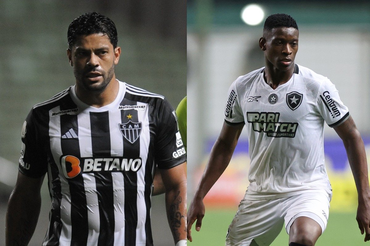 Hulk, do Atlético, e Luiz Henrique, do Botafogo (foto: Alexandre Guzanshe/EM/DA.Press e Vítor Silva/Botafogo)