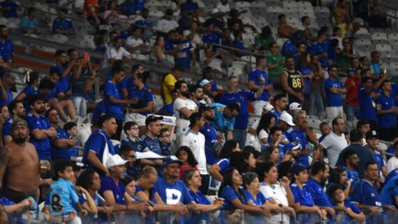 Torcida do Cruzeiro no Mineirão (foto: Ramon Lisboa / EM / D.A Press)