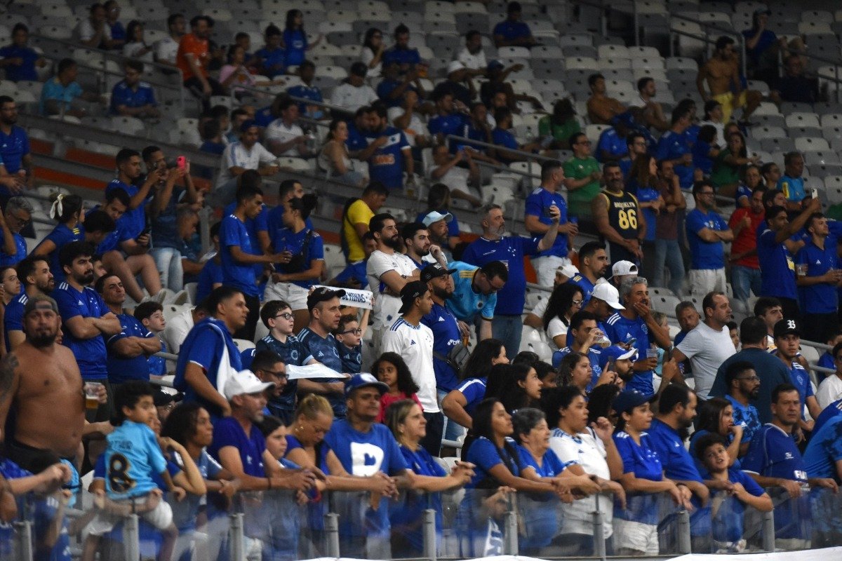 Torcida do Cruzeiro no Mineirão (foto: Ramon Lisboa / EM / D.A Press)