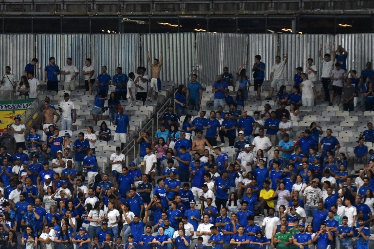 Torcida do Cruzeiro no Mineirão (foto: Ramon Lisboa/ EM/D.A Press)