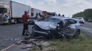 Acidente fatal entre torcedores do Racing e carro paraguaio deixou um morto - Crédito: 