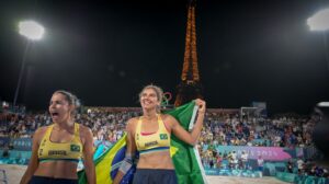 Duda e Ana Patrícia comemoram ouro em Paris 2024 - Crédito: 