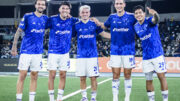 Lautaro Díaz, Lucas Villalba, Álvaro Barreal, Juan Dinneno e Lucas Romero: argentinos do elenco do Cruzeiro (foto: Gustavo Aleixo/Cruzeiro)