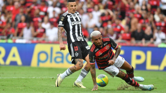 Lance de Atlético x Flamengo (foto: Alexandre Guzanshe/EM D.A Press)