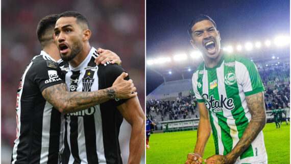 Atlético e Juventude medirão forças pelo Campeonato Brasileiro (foto: Montagem com imagens de Alexandre Guzanshe/EM/D.A Press e Divulgação/Juventude)