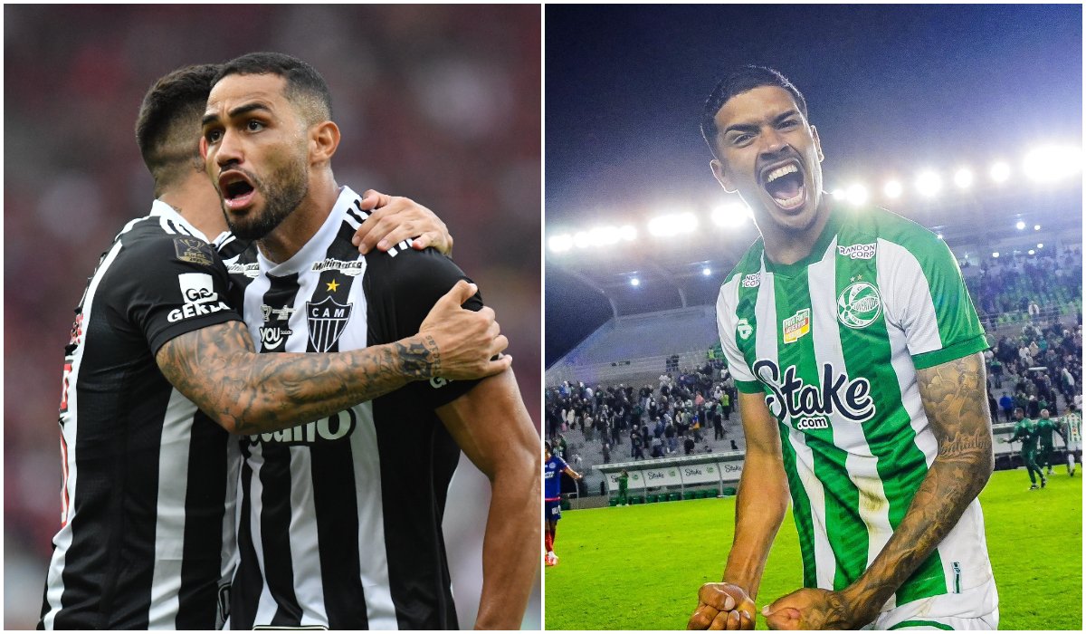 Atlético e Juventude medirão forças pelo Campeonato Brasileiro (foto: Montagem com imagens de Alexandre Guzanshe/EM/D.A Press e Divulgação/Juventude)