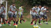 Elenco do Atlético treina na Cidade do Galo (foto: Pedro Souza/Atlético)