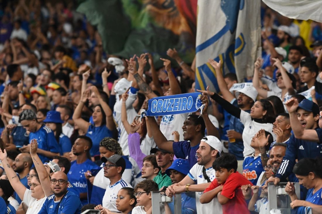 Torcedores do Cruzeiro no Mineirão (foto: Leandro Couri/EM/D.A Press)